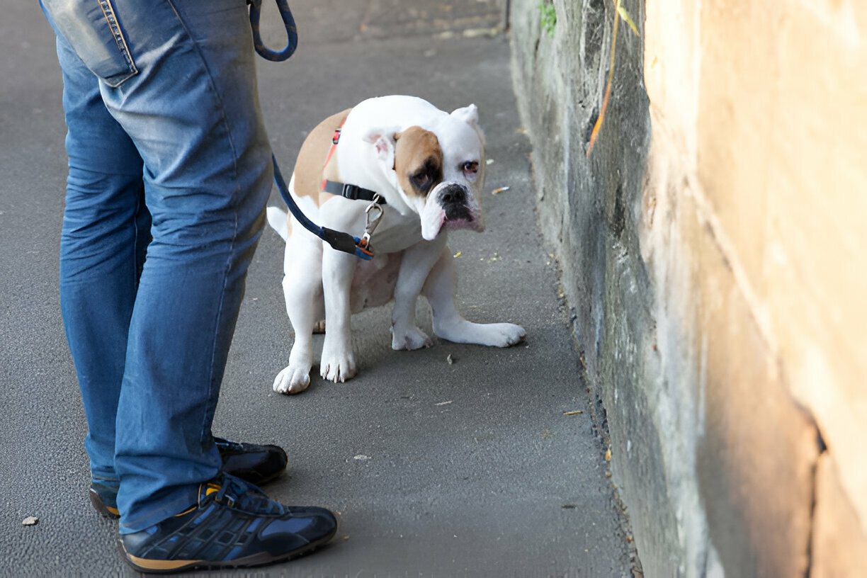 dog pooping blood